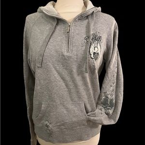 Women's Harley Davidson Quarter-zip Sweatshirt Size MED